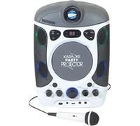 Mr Entertainer CDG Bluetooth Karaoke Player with LED Projector & 40 Track 2017 Hits Discs