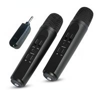 Mr Entertainer Duo Wireless Microphones with Mini Receiver. Rechargeable. Voice Change. Sound FX.