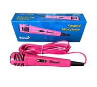 Mr Entertainer Karaoke Dynamic Wired Microphone. Perfect for use with all Karaoke Machines (Pink)