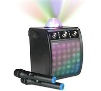 Mr. Entertainer Moonbox Portable Karaoke Machine 2 Microphones - Bluetooth Speaker with Microphone - Wireless Karaoke Speaker - Professional Karaoke Machines with Disco Lights
