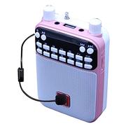 Mr Entertainer Popbox (Pink) Portable Karaoke Speaker, Voice Amplifier & Headset Microphone. Kids Karaoke Machine that works with any Smartphone, iPad or Tablet