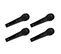 Mr Entertainer Set of 4 Microphones with Switch + 4 XLR-XLR Cords 3 m G158BC