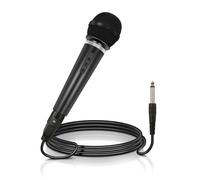 Mr Entertainer Soundlab Dynamic Vocal Microphone With Fixed 3m 6.35mm Jack Lead Black