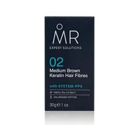MR Expert Solutions Hair Fibres Medium Brown 30G Thinning Hair Concealer for Men, Instant Hair Thickening Powder for Bald Patches, Natural Fuller Look, Keratin Formula, Paraben Free