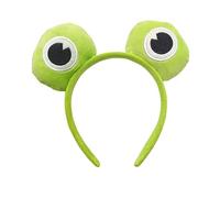 Mr.Fashion Cute cartoon funny selling cute frog hair band girl face wash party wash little frog hair band accessories (Light green eyes)