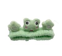 Mr.Fashion Cute cartoon funny selling cute frog hair band girl face wash party wash little frog hair band accessories (Light green hair band)