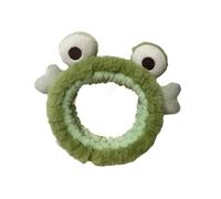Mr.Fashion Cute cartoon funny selling cute frog hair band girl face wash party wash little frog hair band accessories (Military Green Hair Band)