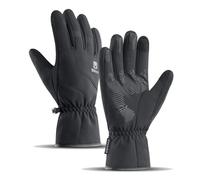 Mr.Fashion Men and Women General Outdoor Cycling Warm Ski Gloves: Touchscreen Plus Fleece Windproof Waterproof Non-Slip Gloves (Black, S)