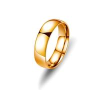 Mr.Fashion Pure Emotion: Titanium Steel Circle Couple Ring | Fresh and Simple Design Niche Titanium Steel Ring Woman, No.8, Metal, No Gemstone