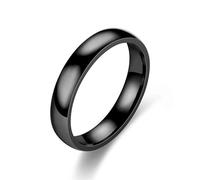Mr.Fashion Pure emotion: titanium steel circle couple ring | fresh and simple design niche titanium steel ring woman, No.8, Metal, No Gemstone