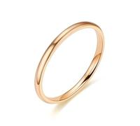 Mr.Fashion Pure emotion: titanium steel circle couple ring | fresh and simple design niche titanium steel ring woman, No. 5, Metal, No Gemstone