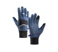 Mr.Fashion Waterproof and Fleece Warm Outdoor Gloves Men and Women Winter Touchscreen Cycling Sports Cold and Non-Slip (Blue, M)