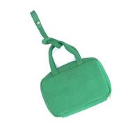 Mr.Fashion Women's leather retro casual mini purse Suede leather multi-color zipper purse cute compact portable small hanging bag, Velvet - Green, Light Luxury