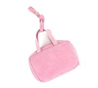 Mr.Fashion Women's leather retro casual mini purse Suede leather multi-color zipper purse cute compact portable small hanging bag, Velvet - Pink, Light Luxury