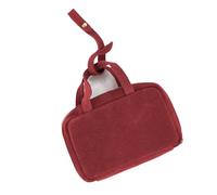 Mr.Fashion Women's leather retro casual mini purse Suede leather multi-color zipper purse cute compact portable small hanging bag, Velvet - Red, Light Luxury