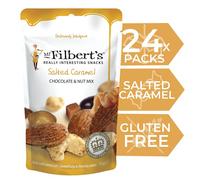Mr Filbert's Fine Foods Salted Caramel Chocolate & Nut Mix | Luxury Trail Mix | Roasted Nuts with Salted Caramel & Chocolate Raisins | A truly Indulgent & Irresistible Snack - 24 Packs of 75g