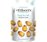Mr Filbert's Fine Foods Simply Sea Salt Crunchy Corn | Dairy Free & Gluten Free | Gently Fried & Tumbled In Sea Salt (8 Packs)