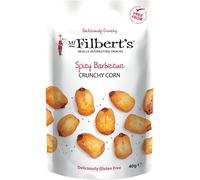 Mr Filbert's Fine Foods Spicy Barbecue Crunchy Corn | Dairy Free & Gluten Free | Gently Fried & Tumbled in A Spicy Barbecue Sauce (8 Packs)