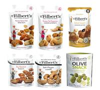 Mr Filbert's Snack Selection Box, 6 Pack Mixed Snacks with Nuts, Olives and Pocket Snacks, Savoury Variety Snack Set