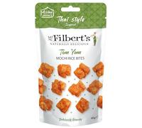 Mr Filbert's Thai Tom Yum Mochi Bites - 12 x 40g Packs | Crunchy Puffed Rice Snack with Lemongrass & Thai Spices | Grab & Go