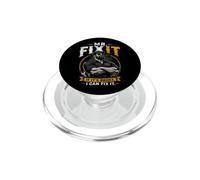 Mr Fix It Funny Dad Handyman Repair-man Fathers Day PopSockets PopGrip for MagSafe
