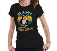 Mr Flibble is Very Cross Ladies T-Shirt - Red Dwarf Rimmer Sci-Fi Comedy Tee - M Black