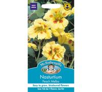 Mr Fothergills - Pictorial Packet - Flower - Nasturtium Peach Melba - 25 Seeds