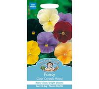 Mr Fothergills - Pictorial Packet - Flower - Pansy Clear Crystal Mixed - 120 Seeds