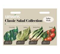 Mr Fothergills Unwins Vegetable Seeds Classic Salad Collection