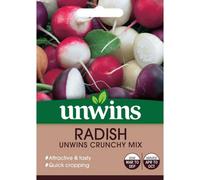 Mr Fothergills Unwins Vegetable Seeds Radish Unwins Crunchy Mix