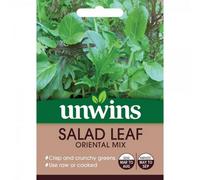 Mr Fothergills Unwins Vegetable Seeds Salad Leaf Oriental Mix