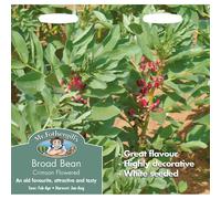 Mr Fothergills - Vegetable - Broad Bean Crimson Flowered - 50 Seeds