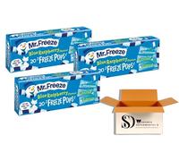Mr Freeze, Freeze Pops - Naturally Flavoured Ice Lollies - Blue Raspberry Flavour Vegan Friendly Ice Pops, 20x45ml (Pack Of 3)
