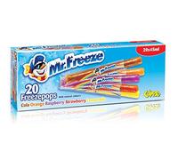 Mr Freeze, Freeze Pops - Naturally Flavoured Ice Lollies - Refreshing and Vegan Friendly Ice Pops, 20x45 ml (Pack of 8)