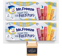 Mr Freeze Ice Pops - Assorted Flavour Ice Lollies - Sugar Free & Vegan Friendly Freeze Pops, 20 x 45 ml (2-Pack)