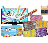 Mr. Freeze Pops Assorted Flavours 140 x 45ml |(Cola,Lemonade,Raspberry,Strawberry+Tropical) | By Shanza Departmental