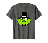Mr Frog Sir Toad Fun Rich Cute Beard Monocle Glasses Top Hat T-Shirt