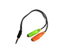 Mr. Gadget Solution® 3.5mm Headset Adapter Splitter Y Audio Cable with Separate Headphone and Microphone Plugs Compatible for iPod, iPad, Smartphones Computers