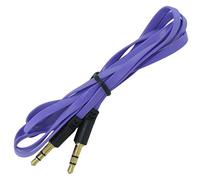Mr. Gadget Solution® 3.5mm Male to Male M/M Flat Noodle Music Record Stereo Audio Auxiliary AUX Cable Cord - purple