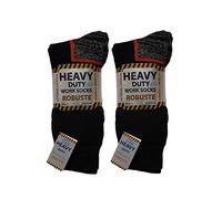 Mr. Gadget Solution® 3/6/9/12 Pairs of Men’s Work Socks Robust Heavy Duty Steel Toe Socks Extra Thick for Comfort UK 6-11