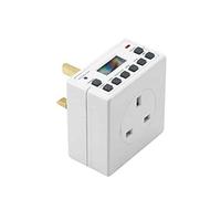 Mr. Gadget Solution® 7 Day LCD Digital Electronic Plug-in Programmable 12 24 Hour Timer Switch Socket