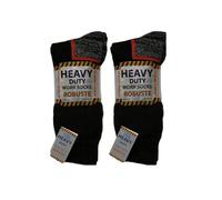 Mr. Gadget Solution® Warm Heavy Duty Work Socks 12 Pairs of Men’s Robust Steel Toe Boot Sock Extra Thick with Enhanced Padding for Comfort UK 6-11