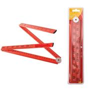 Mr. Gadget Solutions®1M Plastic Folding Rule Measuring Tool Metric Imperial Marking Hand Ruler P5185