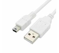 Mr Gadget Solutions® 2 Meter USB A to mini-B Cable, USB A Mini-USB B, 2.0, Male Connector/Male Connector, White