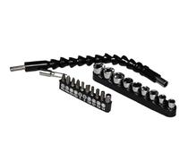 Mr.Gadget Solutions 300mm Flexible Drill Bit Extension Shaft with 90° Right Angle Drill Attachment & Mini Screwdriver Bits - Ultimate Precision Tool for Tight Spaces & Hard-to-Reach Areas!