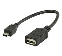 Mr Gadget Solutions® Mini USB OTG Cable for Digital Cameras MP3, MP4, mobile phone - USB A Female to Mini USB B 5 Pin Male Adapter Cable