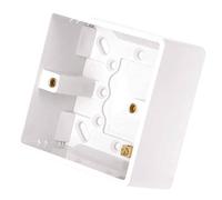 Mr. Gadget's Solutions® (1-Gang) 47mm Extra Deep Surface Mounted Single Gang Back Box/Pattress Box with Earth Terminal - Square Edge