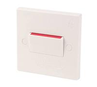 Mr. Gadget's Solutions® 10A 1 Gang 3 Pole Fan Isolator Bathroom Kitchen Extractor Switch - WHITE