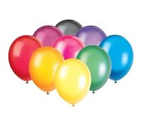 Mr. Gadget's Solutions 12" Latex Crystal Assorted Colour Balloons, Pack of 50