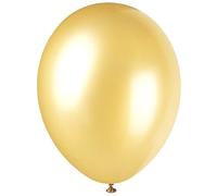 Mr. Gadget's Solutions 12" Pearlised Latex Champagne Gold Balloons, Pack of 50